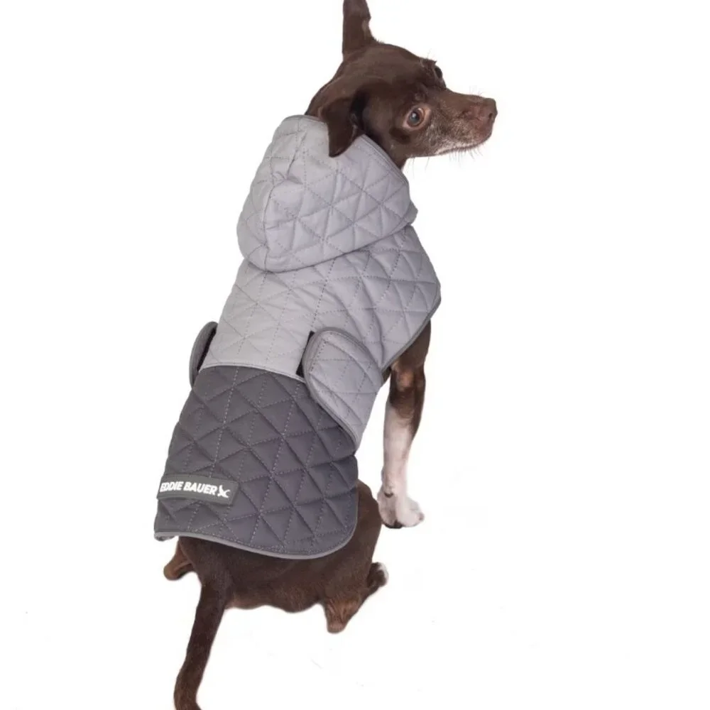 BNWT Eddie Bauer Pet Richaland Two-Tone Quilted Dog Warm Puffer Jacket.  Small.
